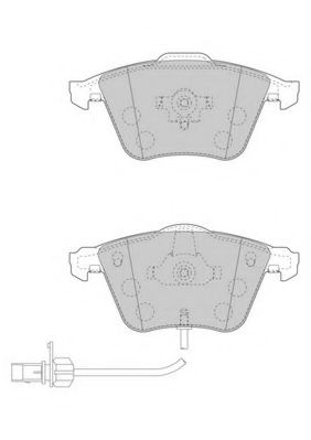 Комплект тормозных колодок, дисковый тормоз NECTO FD7206A