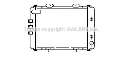 Радиатор, охлаждение двигателя AVA QUALITY COOLING DN2053