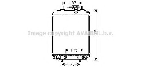 Радиатор, охлаждение двигателя AVA QUALITY COOLING DUA2065