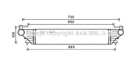 Интеркулер AVA QUALITY COOLING FT4415