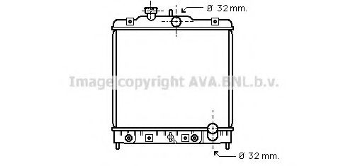 Радиатор, охлаждение двигателя AVA QUALITY COOLING HD2076