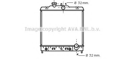 Радиатор, охлаждение двигателя AVA QUALITY COOLING HD2081