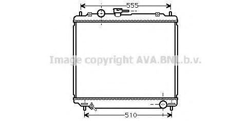 Радиатор, охлаждение двигателя AVA QUALITY COOLING MT2181
