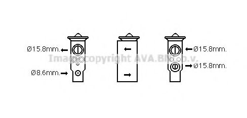 Расширительный клапан, кондиционер AVA QUALITY COOLING MZ1257