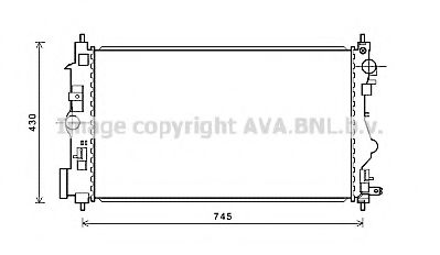 Радиатор, охлаждение двигателя AVA QUALITY COOLING OL2599