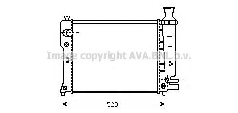 Радиатор, охлаждение двигателя AVA QUALITY COOLING PEA2092