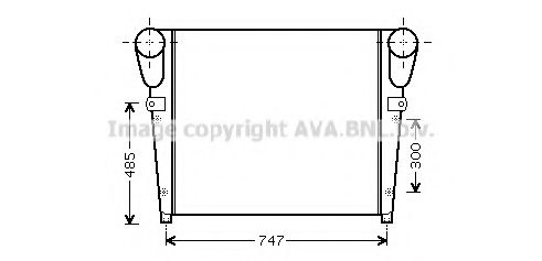 Интеркулер AVA QUALITY COOLING RE4047