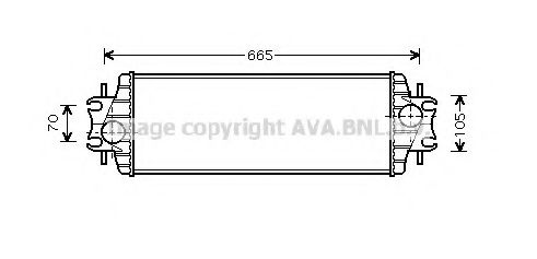 Интеркулер AVA QUALITY COOLING RT4328