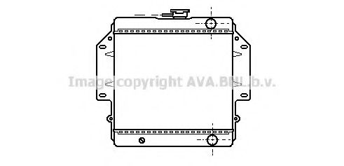 Радиатор, охлаждение двигателя AVA QUALITY COOLING SZ2012