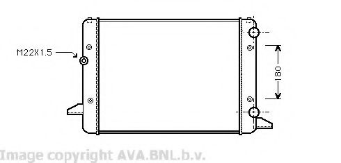 Радиатор, охлаждение двигателя AVA QUALITY COOLING VWA2120