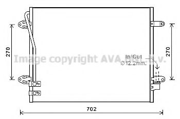 Конденсатор, кондиционер AVA QUALITY COOLING VWA5322
