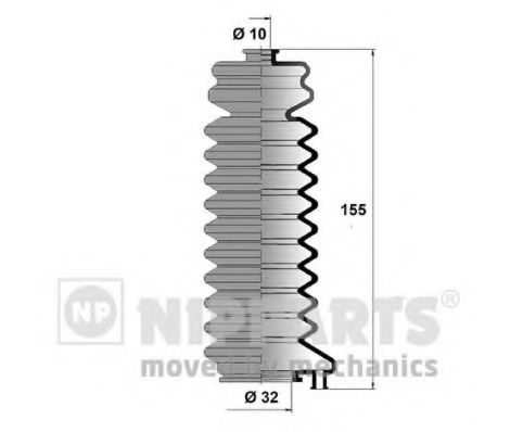 Комплект пылника, рулевое управление NIPPARTS N2847013