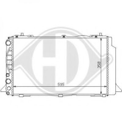 Радиатор, охлаждение двигателя DIEDERICHS 8101133