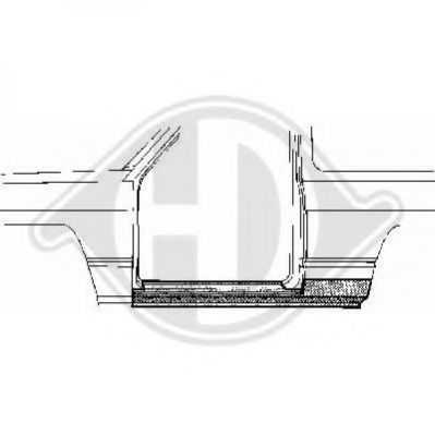 Накладка порога DIEDERICHS 9891021