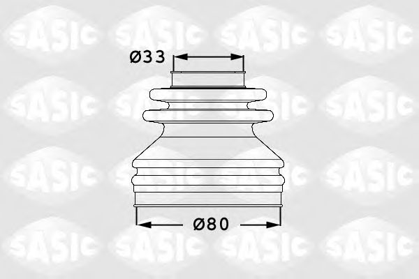 Комплект пылника, приводной вал SASIC 1906031