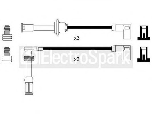 Комплект проводов зажигания STANDARD OEK809