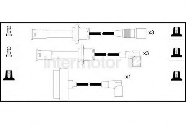 Комплект проводов зажигания STANDARD 76351