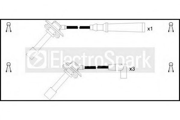 Комплект проводов зажигания STANDARD OEK607