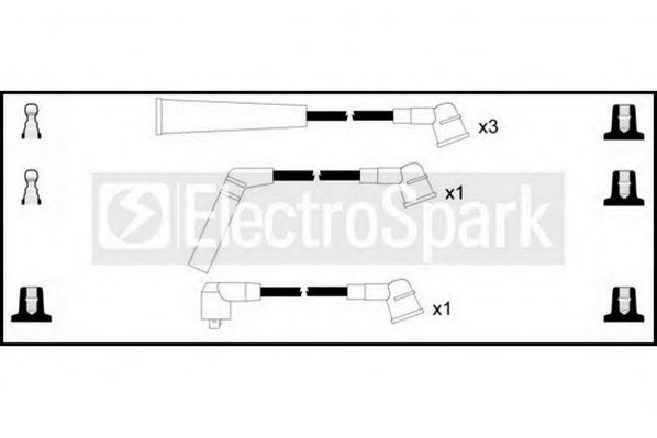 Комплект проводов зажигания STANDARD OEK539