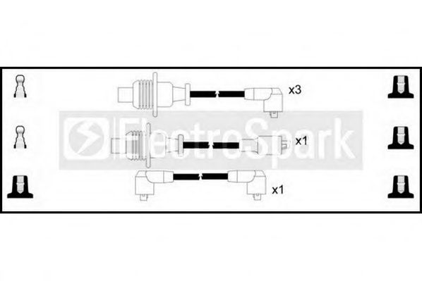 Комплект проводов зажигания STANDARD OEK022