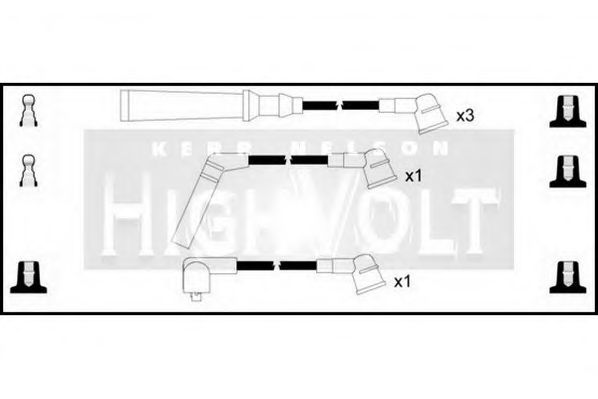 Комплект проводов зажигания STANDARD OEF811