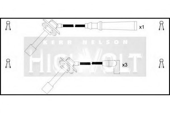 Комплект проводов зажигания STANDARD OEF692