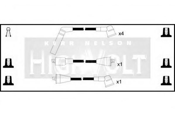 Комплект проводов зажигания STANDARD OEF605