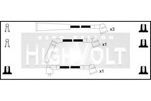 Комплект проводов зажигания STANDARD OEF608