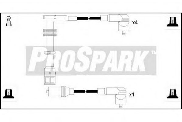Комплект проводов зажигания STANDARD OES1118