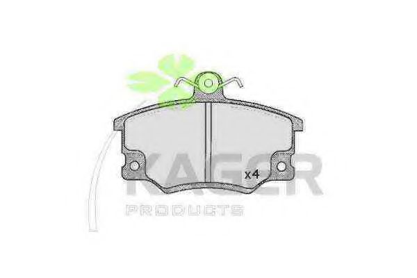 Комплект тормозных колодок, дисковый тормоз KAGER 20719