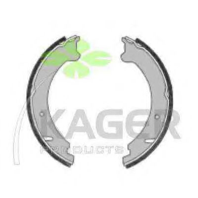 Комплект тормозных колодок, стояночная тормозная система KAGER 340453