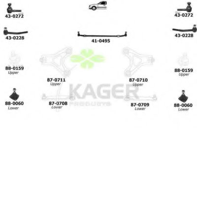 Подвеска колеса KAGER 800025