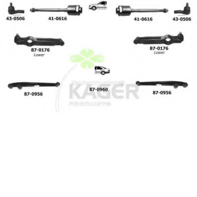 Подвеска колеса KAGER 800124