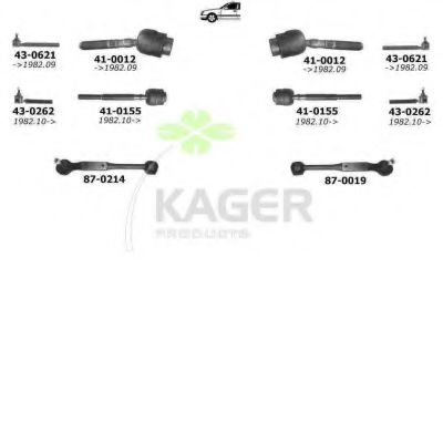 Подвеска колеса KAGER 800128