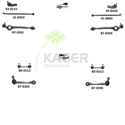 Подвеска колеса KAGER 800276