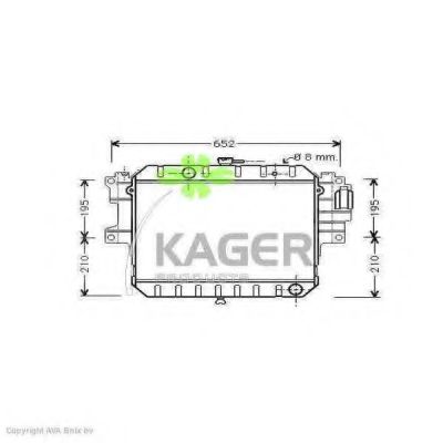 Радиатор, охлаждение двигателя PAPE 6012