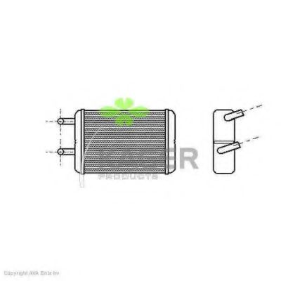 Теплообменник, отопление салона KAGER 32-0125