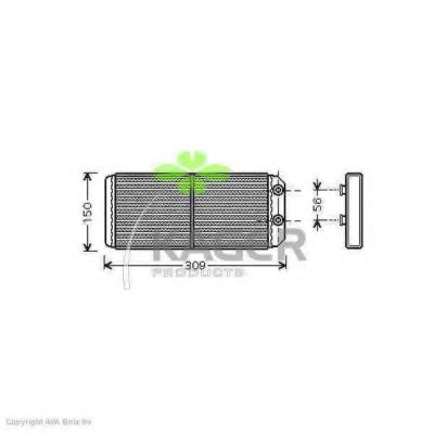 Теплообменник, отопление салона KAGER 32-0245