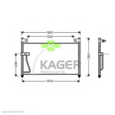 Конденсатор, кондиционер KAGER 94-5241