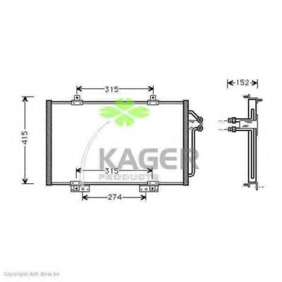 Конденсатор, кондиционер KAGER 94-5309