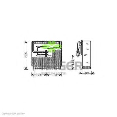 Испаритель, кондиционер KAGER 94-5714