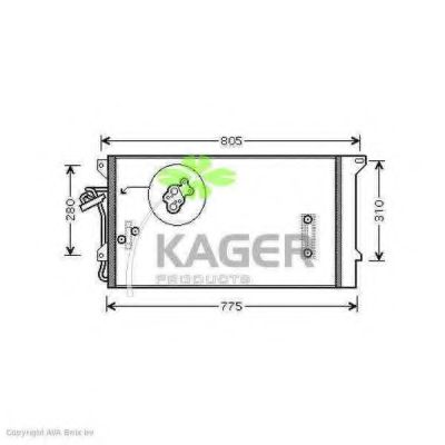 Конденсатор, кондиционер KAGER 94-6326