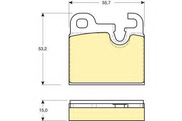 Комплект тормозных колодок, дисковый тормоз GIRLING 6102592
