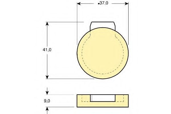 Комплект тормозных колодок, дисковый тормоз GIRLING 6102729