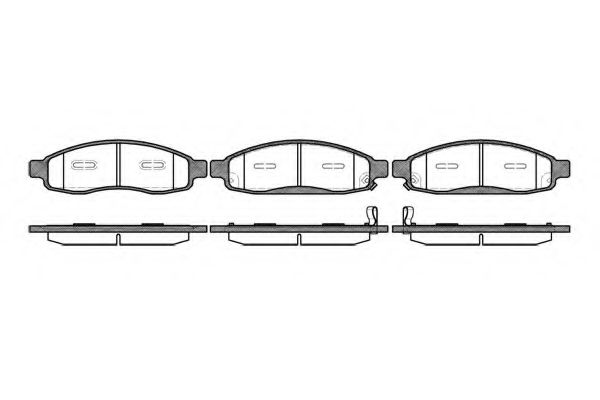 Комплект тормозных колодок, дисковый тормоз KAWE 109412