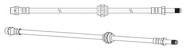 Тормозной шланг KAWE 512594