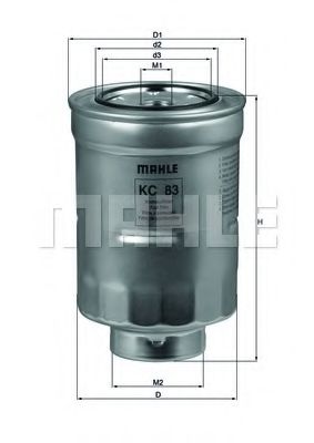 Топливный фильтр MAHLE ORIGINAL KC 83D