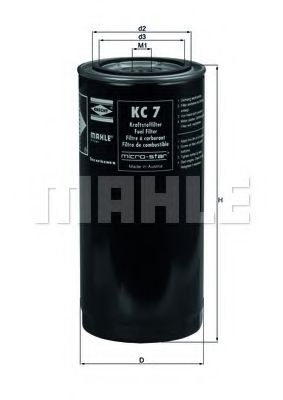 Топливный фильтр MAHLE ORIGINAL KC 7
