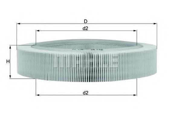Воздушный фильтр MAHLE ORIGINAL LX 262