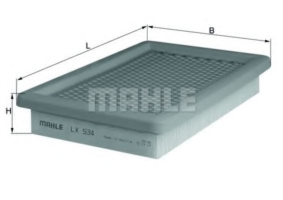 Воздушный фильтр MAHLE ORIGINAL LX 534